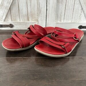 Merrell Womens  Kalari Shaw Slide Strappy Sandal All Day Comfort Travel Red 8